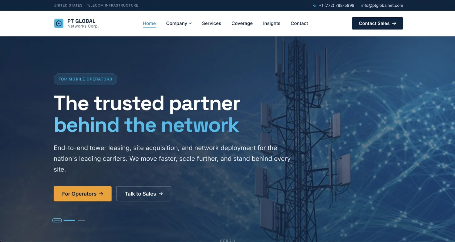 PT Global Networks — сайт от sorrybutno